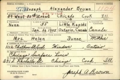 Thumbnail for Joseph Alexander > Brown, Joseph Alexander (1905)