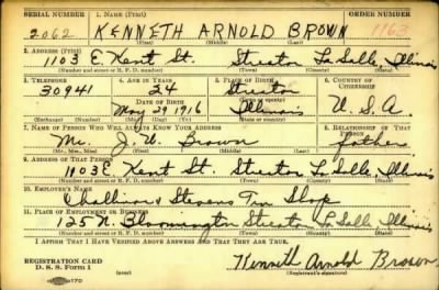 Thumbnail for Kenneth Arnold > Brown, Kenneth Arnold (1916)