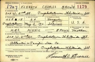 Thumbnail for Kenneth Charles > Brown, Kenneth Charles (1916)