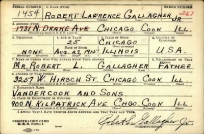 Thumbnail for Robert Lawrence > Gallagher, Robert Lawrence (1915)