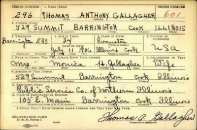 Thumbnail for Thomas Anthony > Gallagher, Thomas Anthony (1906)