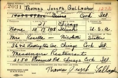 Thumbnail for Thomas Joseph > Gallagher, Thomas Joseph (1918)