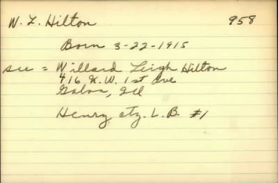 Thumbnail for Willard Leigh > Hilton, Willard Leigh (1915)