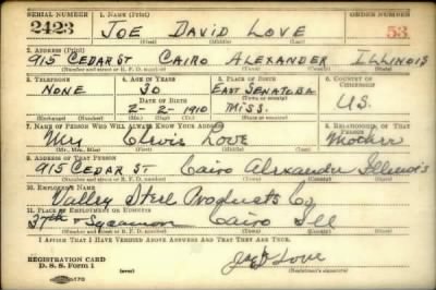 Joe David > Love, Joe David (1910)