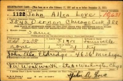 Thumbnail for John Allen > Love, John Allen (1921)