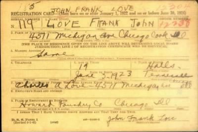 Thumbnail for John Frank > Love, John Frank (1923)