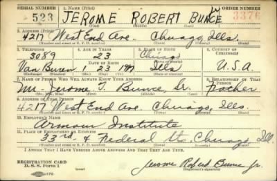 Thumbnail for Jerome Robert > Bunce, Jerome Robert (1917)