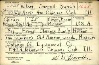 Thumbnail for Wilber Darrell > Bunch, Wilber Darrell (1914)