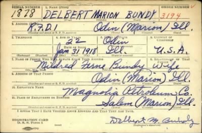 Thumbnail for Delbert Marion > Bundy, Delbert Marion (1918)