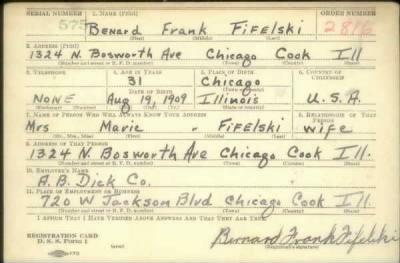 Thumbnail for Benard Frank > Fifelski, Benard Frank (1909)