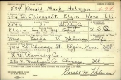 Thumbnail for Gerald Mark > Helman, Gerald Mark (1909)