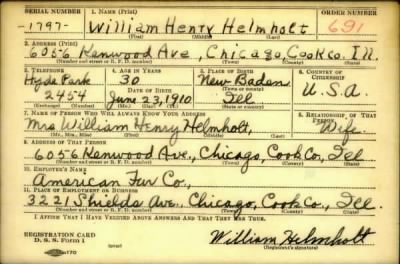 Thumbnail for William Henry > Helmholt, William Henry (1910)