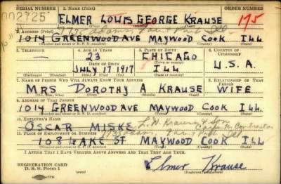 Thumbnail for Elmer Louis George > Krause, Elmer Louis George (1917)