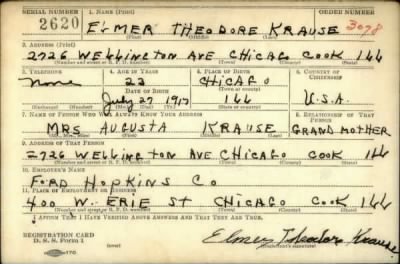 Elmer Theodore > Krause, Elmer Theodore (1917)