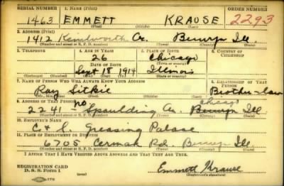 Emmett > Krause, Emmett (1914)