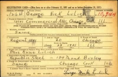 Thumbnail for George Nick > Lulich, George Nick (1921)