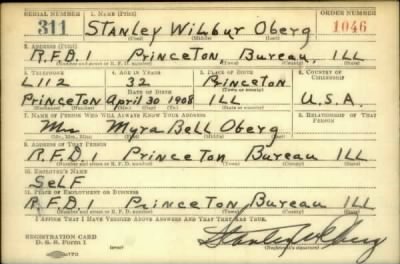 Thumbnail for Stanley Wilbur > Oberg, Stanley Wilbur (1908)