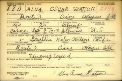 Thumbnail for Alva Oscar > Watson, Alva Oscar (1917)