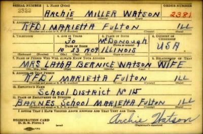 Thumbnail for Archie Miller > Watson, Archie Miller (1909)