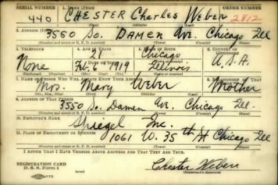 Thumbnail for Chester Charles > Weber, Chester Charles (1919)