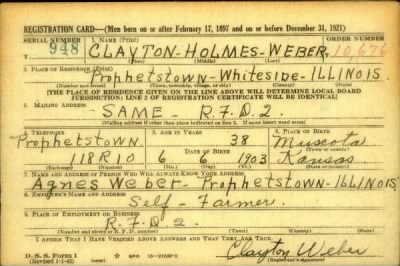 Thumbnail for Clayton Holmes > Weber, Clayton Holmes (1903)