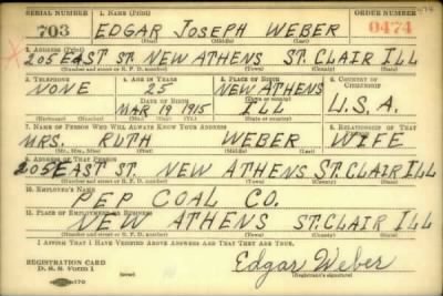 Thumbnail for Edgar Joseph > Weber, Edgar Joseph (1915)