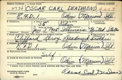 Thumbnail for Oscar Carl > Deadmond, Oscar Carl (1905)