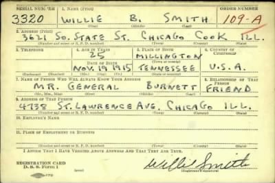 Thumbnail for Willie B > Smith, Willie B (1915)