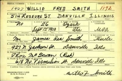 Thumbnail for Willie Fred > Smith, Willie Fred (1913)