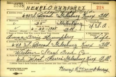 Thumbnail for Henry O > Humphrey, Henry O (1905)