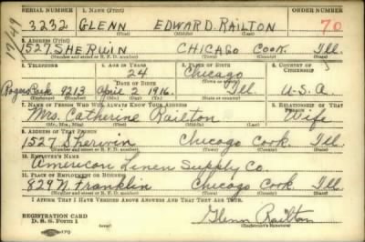 Thumbnail for Glenn Edward > Railton, Glenn Edward (1916)