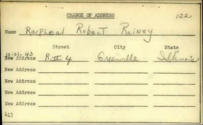 Thumbnail for Rapheal Robert > Rainey, Rapheal Robert (1918)