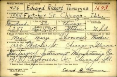 Thumbnail for Edward Richard > Thommes, Edward Richard (1917)