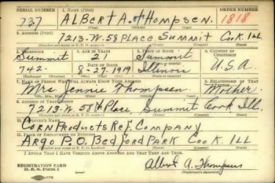 Thumbnail for Albert A > Thompsen, Albert A (1919)