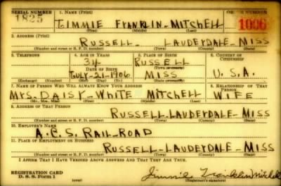 Thumbnail for Jimmie Franklin > Mitchell, Jimmie Franklin (1906)