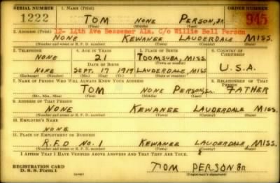 Thumbnail for Tom > Person, Tom (1919)