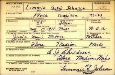 Thumbnail for Limmie > Johnson, Limmie (1917)