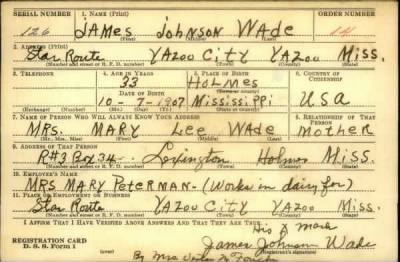 Thumbnail for James Johnson > Wade, James Johnson (1907)