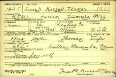 Thumbnail for Joseph Russell > Thomas, Joseph Russell (1908)