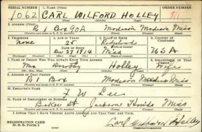 Thumbnail for Carl Wilford > Holley, Carl Wilford (1914)