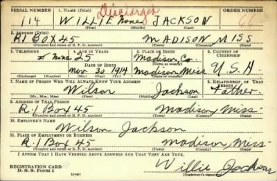 Thumbnail for Willie > Jackson, Willie (1914)