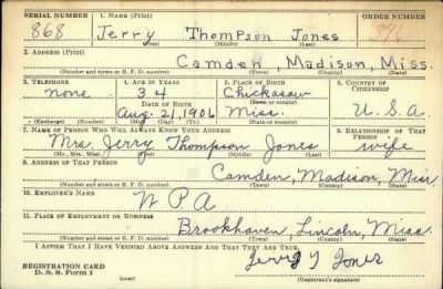 Thumbnail for Jerry Thompson > Jones, Jerry Thompson (1906)