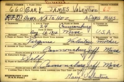 Thumbnail for Gary James > Valentine, Gary James (1916)