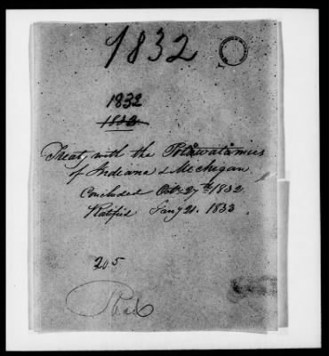 Thumbnail for Oct. 11, 1832-Dec. 17, 1834 > 177 - Potawatomi of the State of Indiana and Michigan Territory at the Tippecanoe River in the State of Indiana, October 27, 1832.