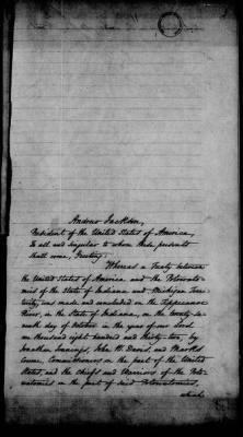 Thumbnail for Oct. 11, 1832-Dec. 17, 1834 > 177 - Potawatomi of the State of Indiana and Michigan Territory at the Tippecanoe River in the State of Indiana, October 27, 1832.