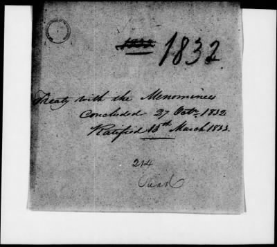 Thumbnail for Oct. 11, 1832-Dec. 17, 1834 > 178 - Kaskaskia and Peoria at Castor Hill in the County of St. Louis, St. Louis, Missouri, October 27, 1832.