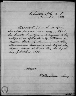 Oct. 11, 1832-Dec. 17, 1834 > 178 - Kaskaskia and Peoria at Castor Hill in the County of St. Louis, St. Louis, Missouri, October 27, 1832.