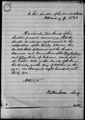 Oct. 11, 1832-Dec. 17, 1834 > 180 - Piankeshaw and Wea at Castor Hill in the State of Missouri, October 29, 1932.