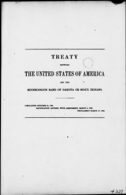 Oct. 10, 1865-Apr. 7, 1866 > 339 - Miniconjou Band of Dakota or Sioux Indians at Fort Sully in the Territory of Dakota, October 10, 1865.