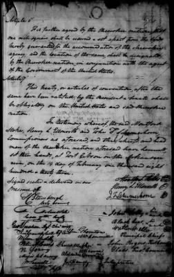 Thumbnail for Oct. 11, 1832-Dec. 17, 1834 > 182 - Cherokee Nation Dated Feb. 14, 1833 Ratified April 12, 1834.